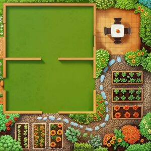 LA MAISON VERTE non meublée - 55x55cm