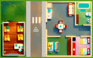 La GRANDE MAISON + ECOLE - 55x89cm